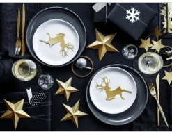 Decoratie Sterren Goud 6st -Feestartikelen Winkel decoratie sterren goud 6st 4