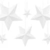 Decoratie Sterren Wit 6st