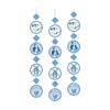 Delftsblauw Hangdecoratie 1,2m 3st -Feestartikelen Winkel delftsblauw hangdecoratie 12m 3st