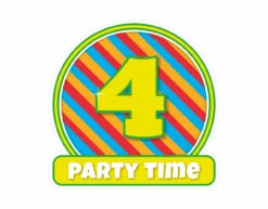 Deurbord 4 Jaar Gekleurd 50cm