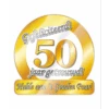 Deurbord 50 Jaar Getrouwd 50cm -Feestartikelen Winkel deurbord 50 jaar getrouwd 50cm