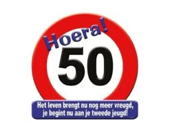 Deurbord 50 Jaar Verkeersbord 50cm