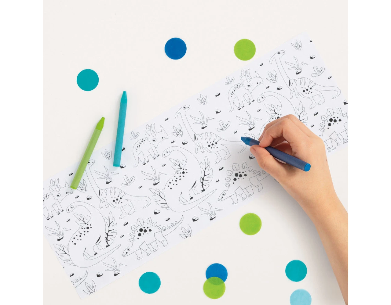 Dino Kleurplaat Rollen Met Krijtjes 3st 5 Dino Kleurplaat Rollen Met Krijtjes 3st - Afbeelding 3