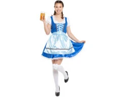 Dirndl Jurk Oktoberfest Blauw