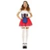 Dirndl Jurk Oktoberfest Rood Blauw Schort -Feestartikelen Winkel dirndl jurk oktoberfest rood blauw schort
