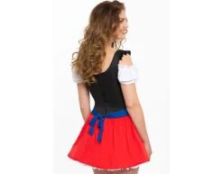 Dirndl Jurk Oktoberfest Rood Blauw Schort -Feestartikelen Winkel dirndl jurk oktoberfest rood blauw schort 2