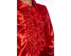 Disco Blouse Ruches Rood Dames -Feestartikelen Winkel disco blouse ruches rood dames 6