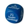 Dobbelsteen Ik Kook Jij Kookt 2,5cm -Feestartikelen Winkel dobbelsteen ik kook jij kookt 25cm