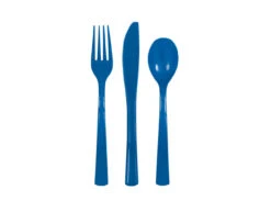 Donkerblauw Bestek 18 Delig