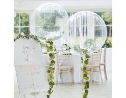 Doorzichtige Ballon Bladeren 91cm -Feestartikelen Winkel doorzichtige ballon bladeren 91cm 1