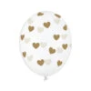 Doorzichtige Ballonnen Gouden Hartjes -Feestartikelen Winkel doorzichtige ballonnen gouden hartjes