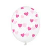 Doorzichtige Ballonnen Roze Hartjes -Feestartikelen Winkel doorzichtige ballonnen roze hartjes
