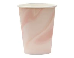 Eco Paper Cups Marble Pink