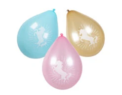 Eenhoorn Ballonnen 25cm 6st