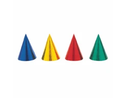 Feesthoedjes Gekleurd 23,7cm 8st