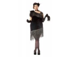 Flapper Jurk Zwart