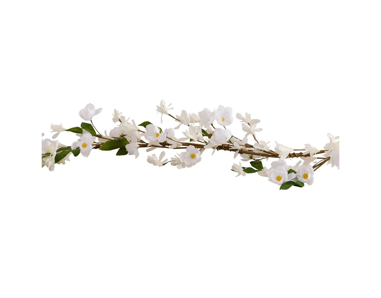 Foliage Garland Blossom White 3 Foliage Garland Blossom White