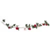 Foliage Garland Rose Garland With String Lights -Feestartikelen Winkel foliage garland rose garland with string lights