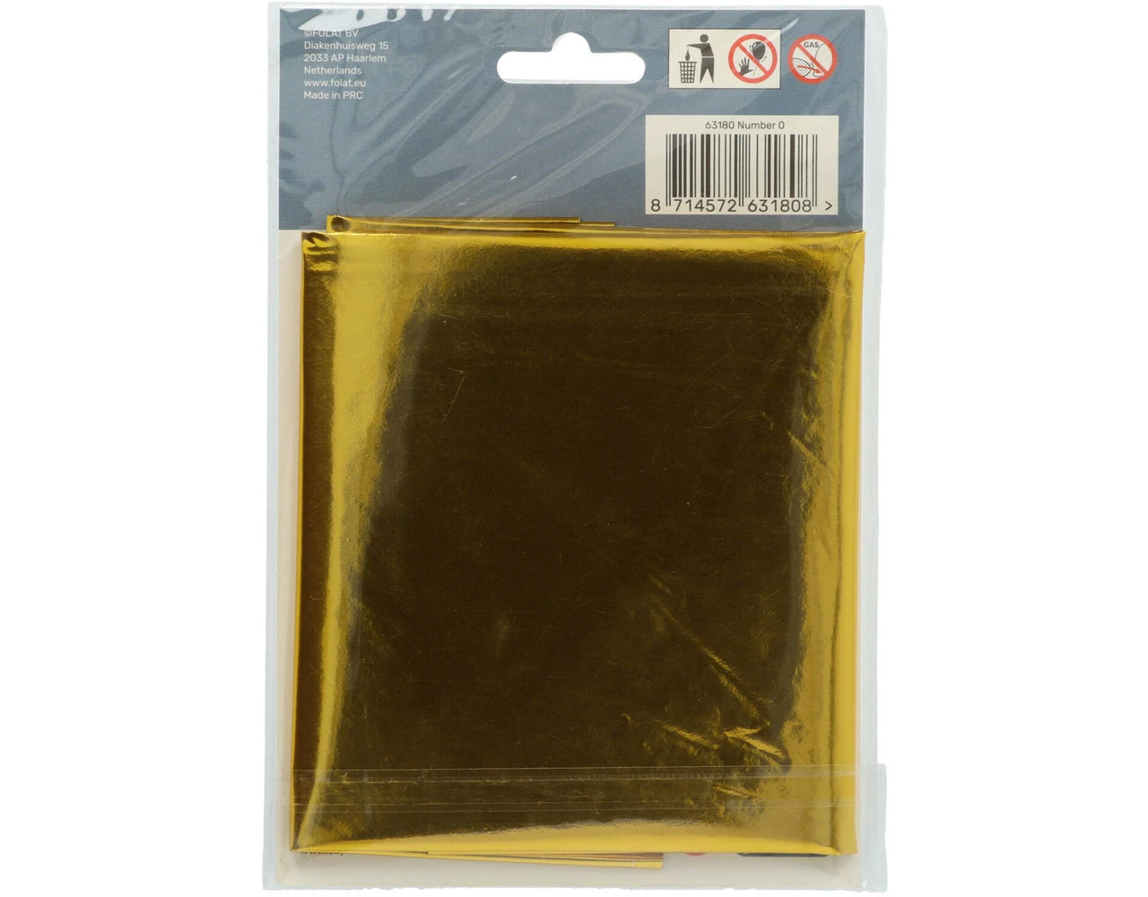 Folie Ballon Cijfer 0 Goud Metallic XL 86cm Leeg 7 Folie Ballon Cijfer 0 Goud Metallic XL 86cm Leeg - Afbeelding 5