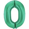 Folie Ballon Cijfer 0 Mat Groen XL 86cm Leeg -Feestartikelen Winkel folie ballon cijfer 0 mat groen xl 86cm leeg