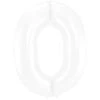 Folie Ballon Cijfer 0 Mat Wit XL 86cm Leeg -Feestartikelen Winkel folie ballon cijfer 0 mat wit xl 86cm leeg