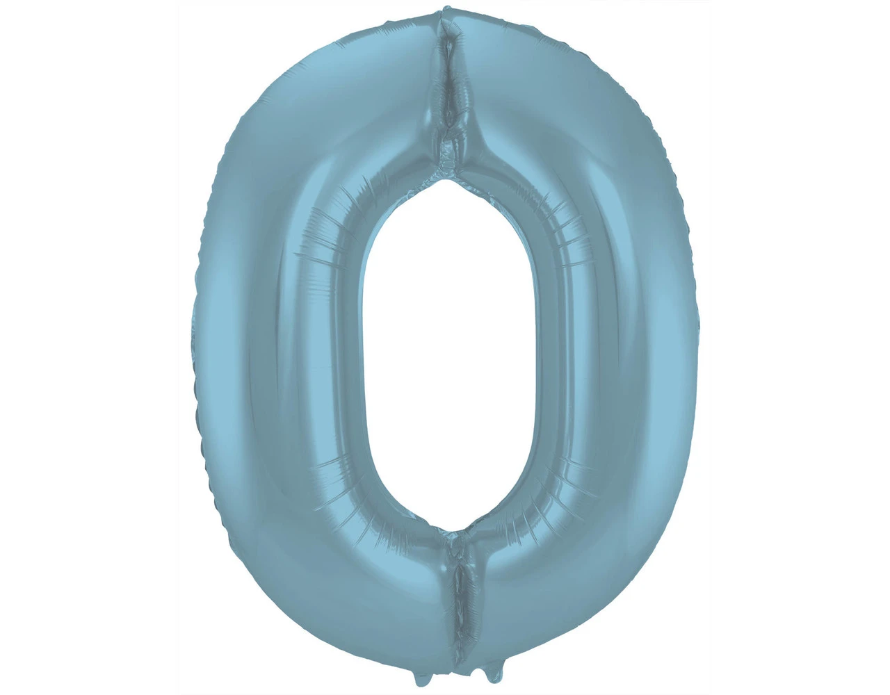 Folie Ballon Cijfer 0 Pastel Blauw XL 86cm Leeg 3 Folie Ballon Cijfer 0 Pastel Blauw XL 86cm Leeg