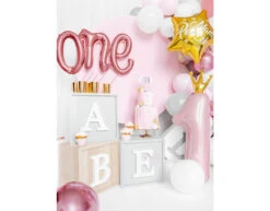 Folie Ballon Cijfer 1 Lichtroze Leeg 1m -Feestartikelen Winkel folie ballon cijfer 1 lichtroze leeg 1m 3
