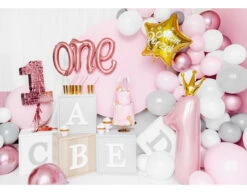 Folie Ballon Cijfer 1 Lichtroze Leeg 1m -Feestartikelen Winkel folie ballon cijfer 1 lichtroze leeg 1m 4