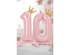 Folie Ballon Cijfer 1 Lichtroze Standaard Leeg 84cm -Feestartikelen Winkel folie ballon cijfer 1 lichtroze standaard leeg 84c 2