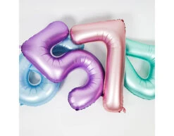 Folie Ballon Cijfer 1 Pastel Roze XL 86cm Leeg -Feestartikelen Winkel folie ballon cijfer 1 pastel roze xl 86cm leeg 3