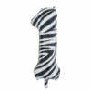 Folie Ballon Cijfer 1 Zebra XL 86cm Leeg -Feestartikelen Winkel folie ballon cijfer 1 zebra xl 86cm leeg