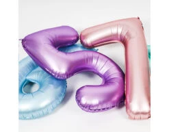Folie Ballon Cijfer 2 Pastel Roze XL 86cm Leeg -Feestartikelen Winkel folie ballon cijfer 2 pastel roze xl 86cm leeg 3