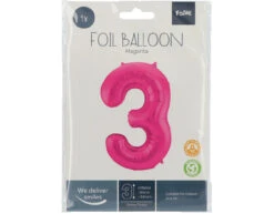Folie Ballon Cijfer 3 Fuchsia Metallic XL 86cm Leeg 10 Folie Ballon Cijfer 3 Fuchsia Metallic XL 86cm Leeg -Feestartikelen Winkel folie ballon cijfer 3 fuchsia metallic xl 86cm lee 3