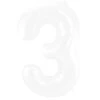 Folie Ballon Cijfer 3 Mat Wit XL 86cm Leeg -Feestartikelen Winkel folie ballon cijfer 3 mat wit xl 86cm leeg