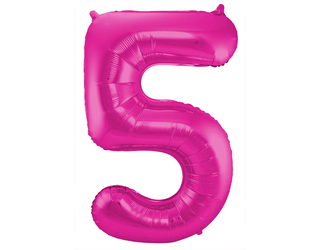 Folie Ballon Cijfer 5 Fuchsia Metallic XL 86cm Leeg 3 Folie Ballon Cijfer 5 Fuchsia Metallic XL 86cm Leeg
