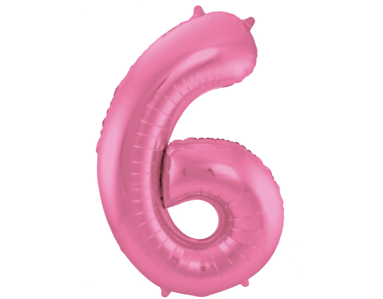 Folie Ballon Cijfer 6 Mat Roze XL 86cm Leeg 3 Folie Ballon Cijfer 6 Mat Roze XL 86cm Leeg
