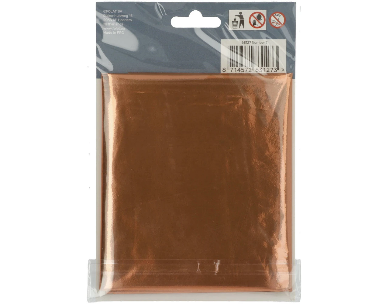 Folie Ballon Cijfer 7 Brons XL 86cm Leeg 5 Folie Ballon Cijfer 7 Brons XL 86cm Leeg - Afbeelding 3