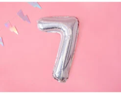 Folie Ballon Cijfer 7 Holografisch 35cm -Feestartikelen Winkel folie ballon cijfer 7 holografisch 35cm 1