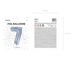 Folie Ballon Cijfer 7 Holografisch 35cm -Feestartikelen Winkel folie ballon cijfer 7 holografisch 35cm 2