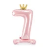 Folie Ballon Cijfer 7 Lichtroze Standaard Leeg 84cm -Feestartikelen Winkel folie ballon cijfer 7 lichtroze standaard leeg 84c