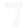 Folie Ballon Cijfer 7 Mat Wit XL 86cm Leeg -Feestartikelen Winkel folie ballon cijfer 7 mat wit xl 86cm leeg
