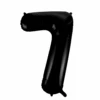 Folie Ballon Cijfer 7 Zwart XL 86cm Leeg -Feestartikelen Winkel folie ballon cijfer 7 zwart xl 86cm leeg
