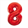 Folie Ballon Cijfer 8 Rood XL 86cm Leeg -Feestartikelen Winkel folie ballon cijfer 8 rood xl 86cm leeg