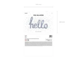 Folie Ballon Hello Holografisch 72cm -Feestartikelen Winkel folie ballon hello holografisch 72cm 5