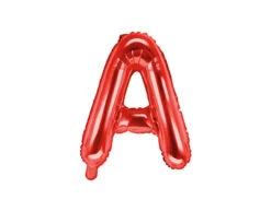 Folie Ballon Letter A Rood Leeg 35cm
