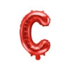 Folie Ballon Letter C Rood Leeg 35cm -Feestartikelen Winkel folie ballon letter c rood leeg 35cm