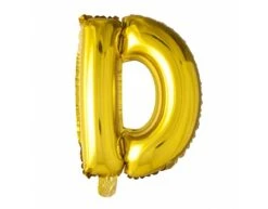 Folie Ballon Letter D Goud XL 102cm Leeg