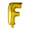 Folie Ballon Letter F Goud XL 102cm Leeg -Feestartikelen Winkel folie ballon letter f goud xl 102cm leeg