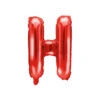 Folie Ballon Letter H Rood Leeg 35cm -Feestartikelen Winkel folie ballon letter h rood leeg 35cm