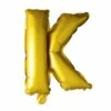 Folie Ballon Letter K Goud XL 102cm Leeg -Feestartikelen Winkel folie ballon letter k goud xl 102cm leeg